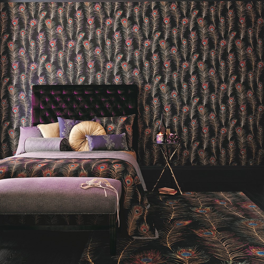 Themis Wallpaper 213062 by Sanderson in Carbon Purple